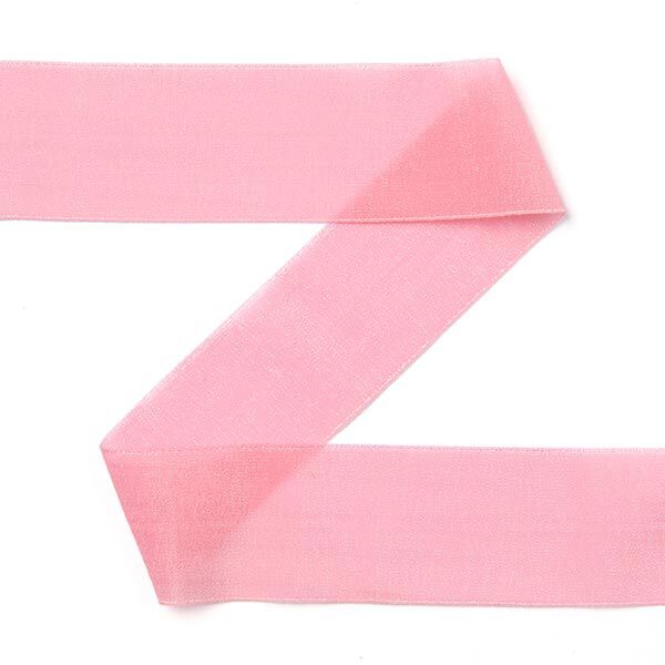 Organza Einfassband (Falzgummi), elastisch Goldie - rosa