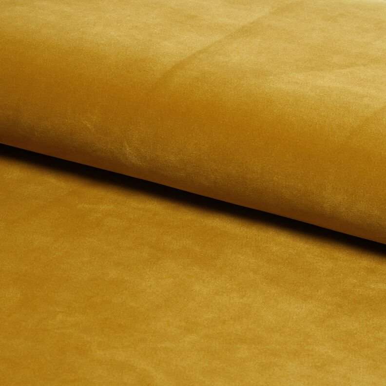 Polsterstoff Samt – senf,  image number 1