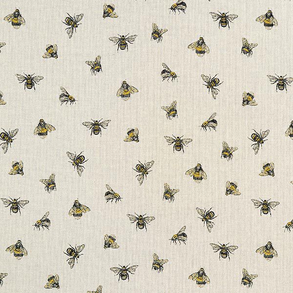 Dekostoff Halbpanama Bienchen – natur,  image number 1