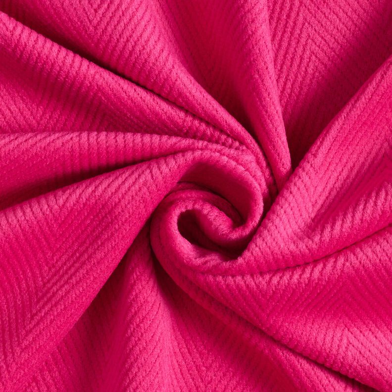 Mantelstoff breiter Fischgrat – intensiv pink,  image number 1
