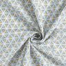 Baumwollstoff Cretonne geometrische Formen – weiss/oliv,  thumbnail number 3
