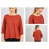 FRAU HOLLY weite Bluse mit gerafftem Ärmelsaum | Studio Schnittreif | XS-XXL,  thumbnail number 2