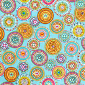 Outdoorstoff Canvas Mandalas – türkis, 