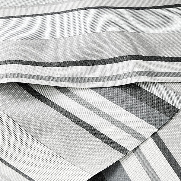 Outdoorstoff Canvas Streifen – grau, image number 6