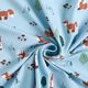 Baumwolljersey Fuchs im Wald – hellblau,  thumbnail number 3