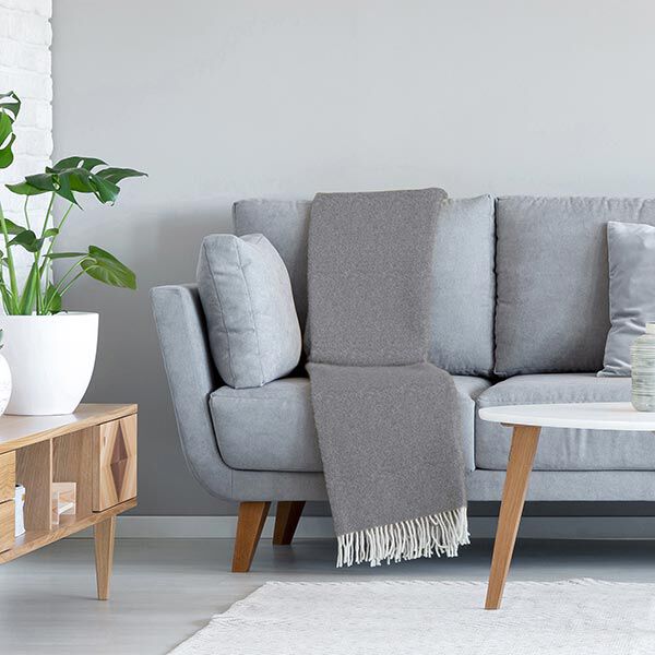 Antipilling Fleece Melange – grau | Reststück 90cm