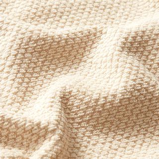 Frotteestoff Struktur – hellbeige, 