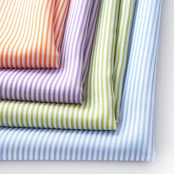 Leichter Tencel-Stoff feine Streifen – orange/weiss, image number 6
