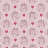 Baumwollstoff Cretonne Pferde und Herzen rosa – rosa,  thumbnail number 1