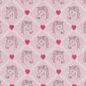 Baumwollstoff Cretonne Pferde und Herzen rosa – rosa,  thumbnail number 1