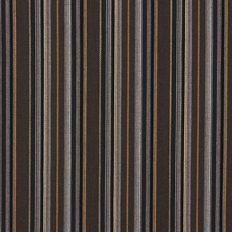 Baumwoll-Mix Streifen – schwarzbraun,  image number 1