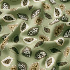 Viskosestoff Papayas – schilf/taupe, 