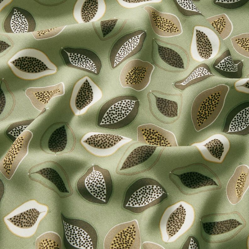 Viskosestoff Papayas – schilf/taupe, image number 2