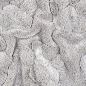 Kuschelfleece Hundepfoten – elefantengrau, 