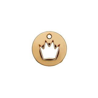 Zierteil Krone [ Ø 12 mm ] – gold metallic, 
