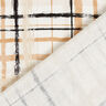 Leinen-Viskose-Mix abstraktes Karo – natur/beige,  thumbnail number 5