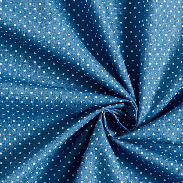 Baumwollpopeline kleine Punkte – jeansblau/weiss,  image number 5