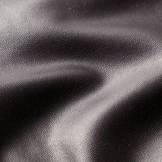 Stretch Kunstleder Uni – schwarz, 