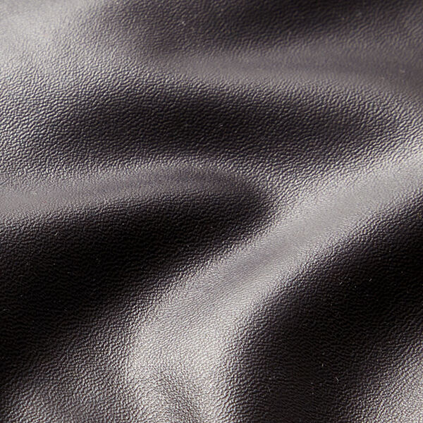 Stretch Kunstleder Uni – schwarz, image number 2