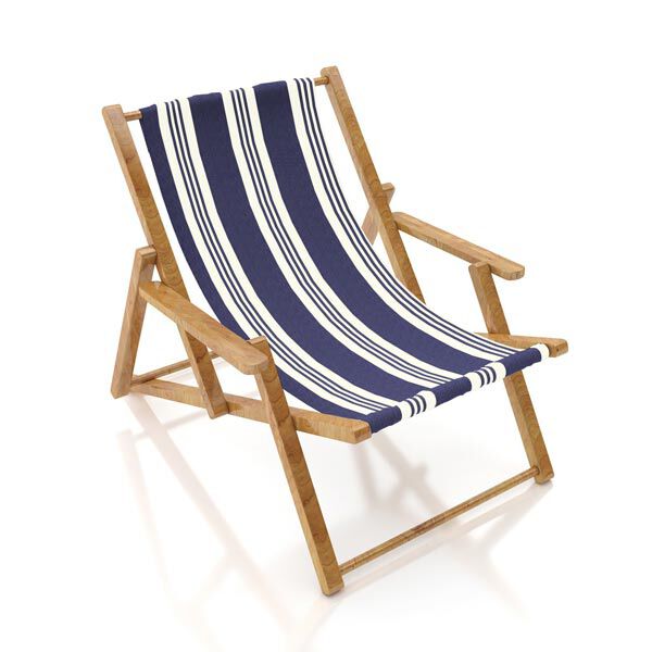 Outdoor Dekostoff Acrisol Calles – marineblau | Reststück 50cm