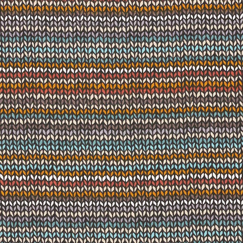 Baumwolljersey Strickmuster – schwarz,  image number 1