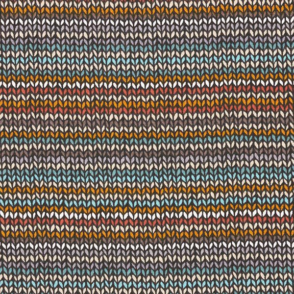 Baumwolljersey Strickmuster – schwarz | Reststück 50cm
