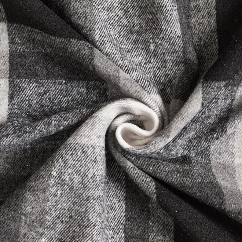 Mantelflanell Karo | Katia Fabrics – nebelgrau/altsilber,  image number 3
