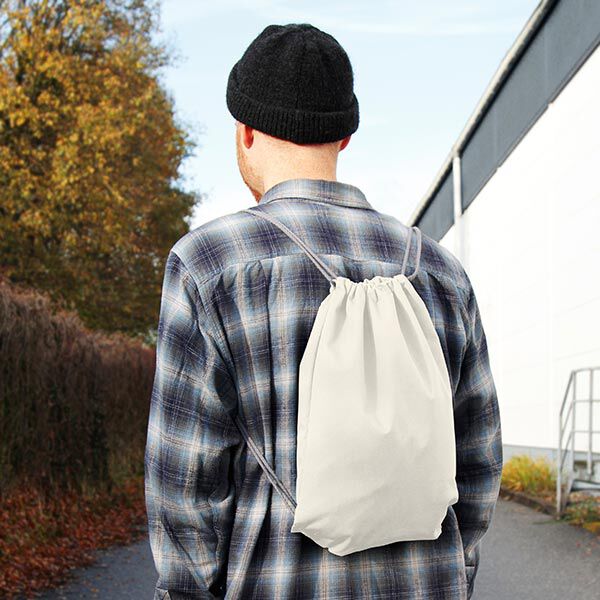 Baumwollstoff Nessel Köper  – natur | Reststück 50cm