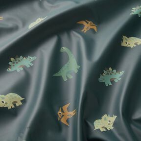 Regenjackenstoff glückliche Dinos Digitaldruck – granit, 