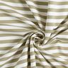 French Terry Sommersweat garngefärbte Streifen – wollweiss/hellkhaki,  thumbnail number 4