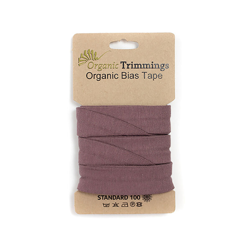 Schrägband Bio-Baumwolljersey [3 m | 20 mm] – aubergine,  image number 1