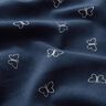 Babycord Glitzer-Schmetterlinge – marineblau,  thumbnail number 2