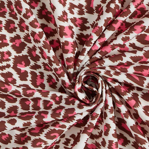FRINGE ME Leo Pink – wollweiss/pink | Albstoffe | Hamburger Liebe, image number 3