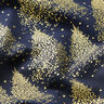 Baumwollstoff Popeline Tannenbäume Goldstaub – nachtblau/gold,  thumbnail number 2