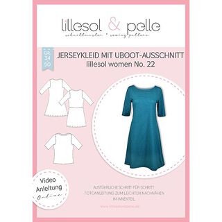 Jerseykleid mit U-Boot-Ausschnitt | Lillesol & Pelle No. 22 | 34-50, 