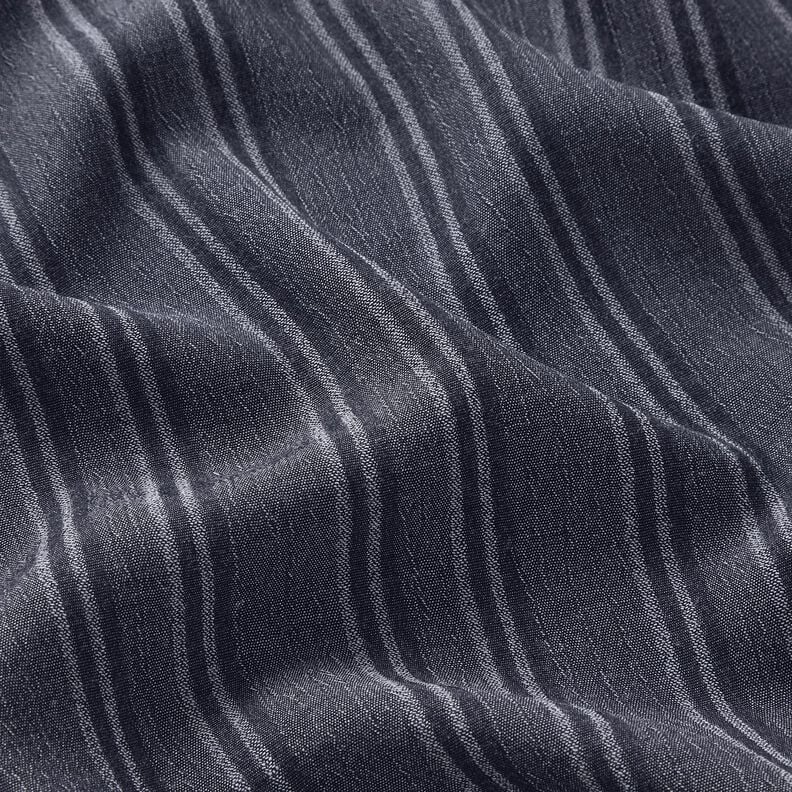 Baumwollstoff gecrashed Streifen – marineblau, image number 2