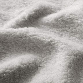 Sherpa Baumwoll-Mix Uni – silbergrau, 