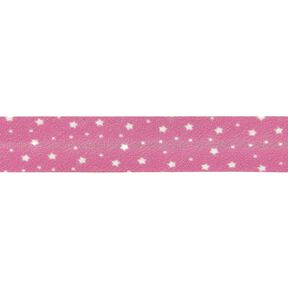 Schrägband Sterne Bio-Baumwolle [20 mm] – pink, 