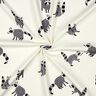 Baumwolljersey Waschbären Digitaldruck | Poppy Fabrics – wollweiss,  thumbnail number 3
