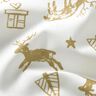 Baumwollstoff Cretonne Rentiere und Sterne – elfenbein/gold,  thumbnail number 2