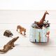 Dekostoff Halbpanama Waldtiere – mint,  thumbnail number 5