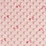 Kuschelfleece geprägte Punkte und Regenbögen – rosa,  thumbnail number 1