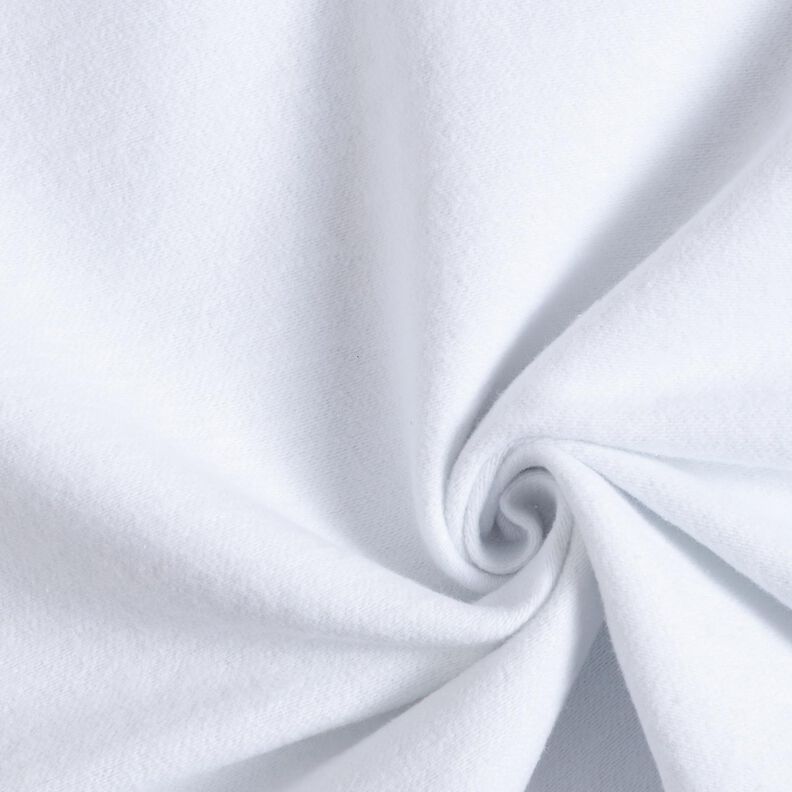 Baumwollstoff Molton schwer – weiss | Reststück 50cm,  image number 3