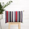 Outdoorstoff Canvas gemischte Streifen – weiss/marineblau,  thumbnail number 8