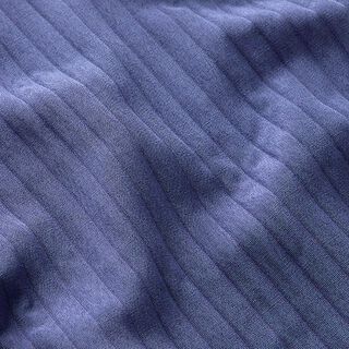 Stretch Jacquard 3D Streifen | Fibre Mood – jeansblau, 