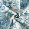 Dekostoff Canvas orientalische Blumenornamente 280 cm – weiss/blau,  thumbnail number 3