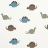 Baumwolljersey gl&uuml;ckliche Dinos &ndash; weiss/gr&uuml;n,  thumbnail number 1
