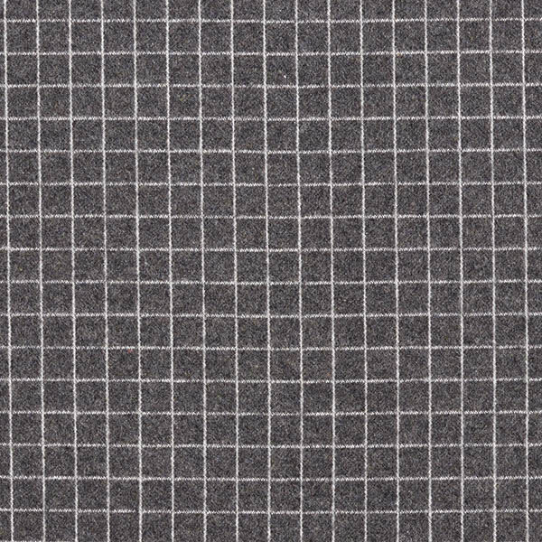 Strickjacquard Aufgraut Gitterkaro – dunkelgrau | Reststück 50cm