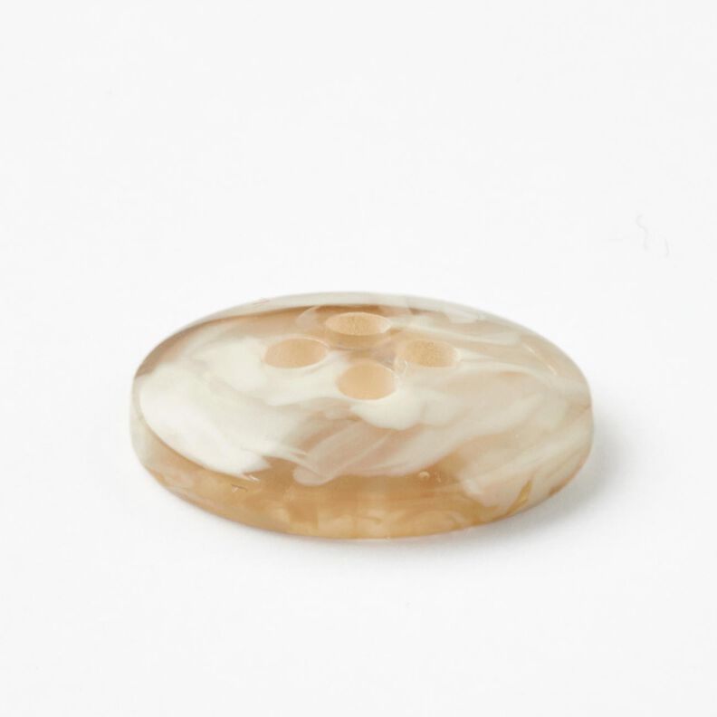 4-loch-Knopf marmoriert [Ø 15 mm] – creme/beige,  image number 3