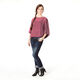 Chiffon ZickZack Glitzer – bordeauxrot,  thumbnail number 6